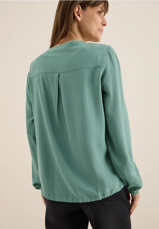 Bluse mit Tunnelzug jewel green