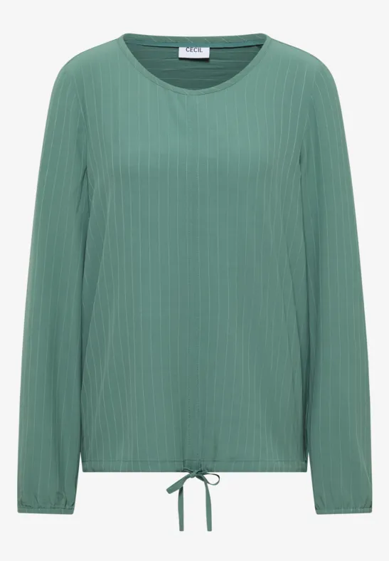 Bluse mit Tunnelzug jewel green