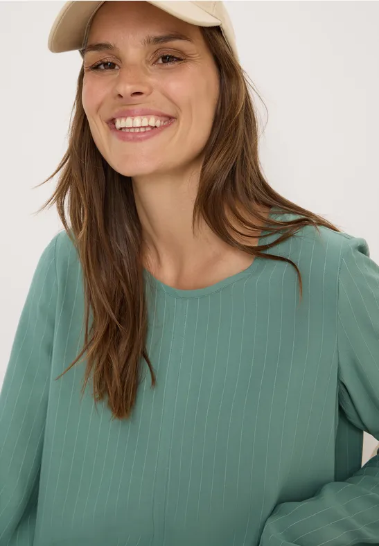 Bluse mit Tunnelzug jewel green