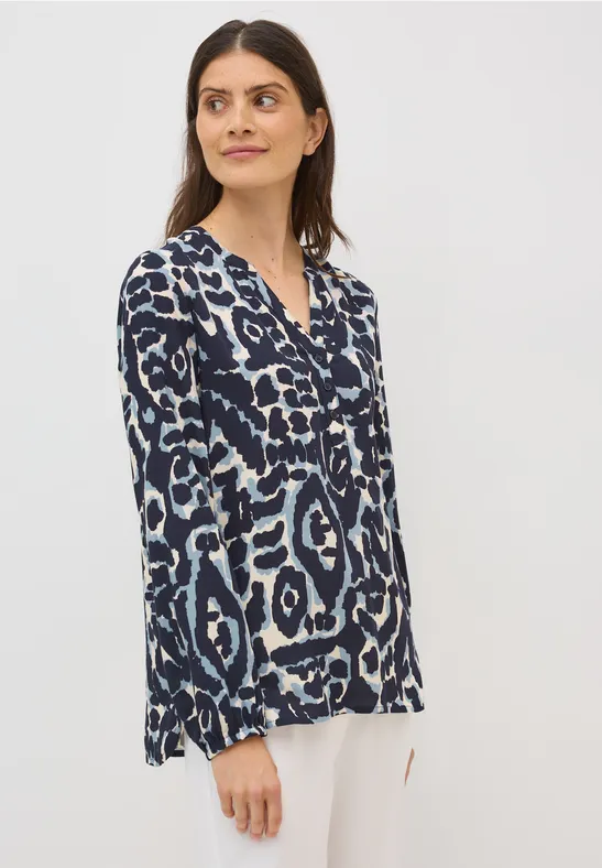 Gemusterte Tunika urban dark blue