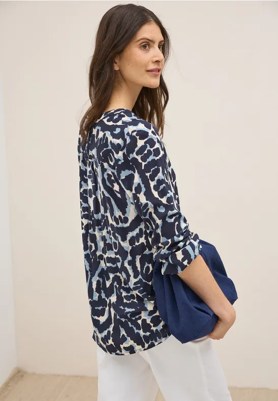 Gemusterte Tunika urban dark blue