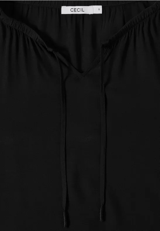 Crepe Bluse Black