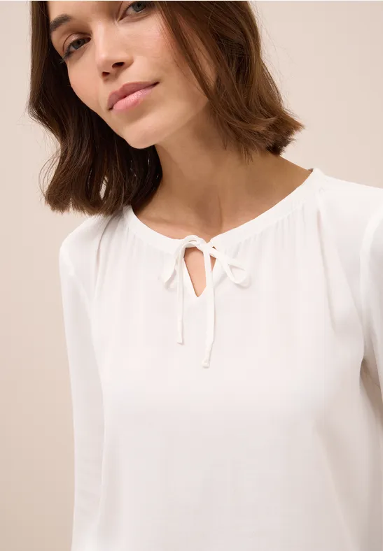 Crepe Bluse vanilla white