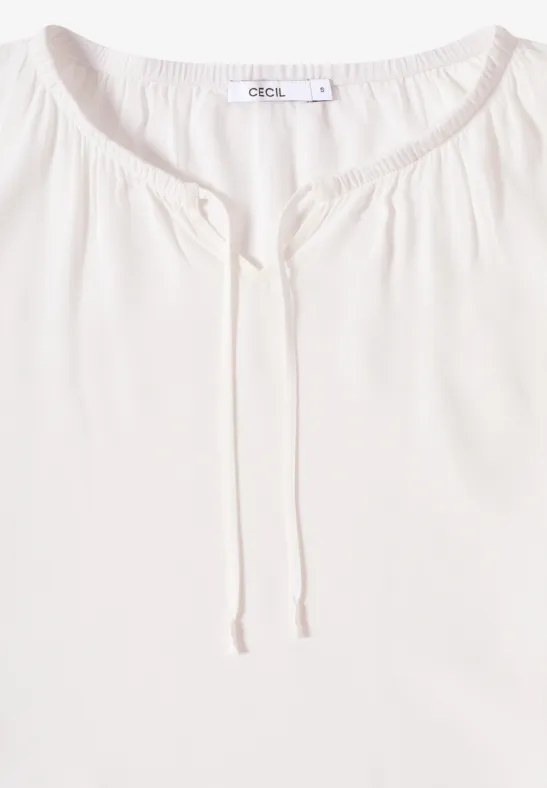 Crepe Bluse vanilla white