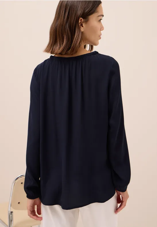 Crepe blouse urban dark blue