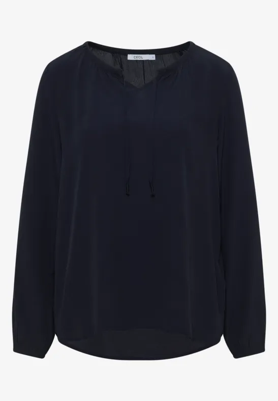 Crepe blouse urban dark blue