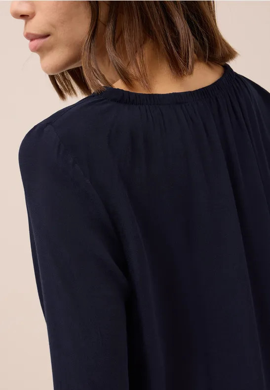 Crepe blouse urban dark blue