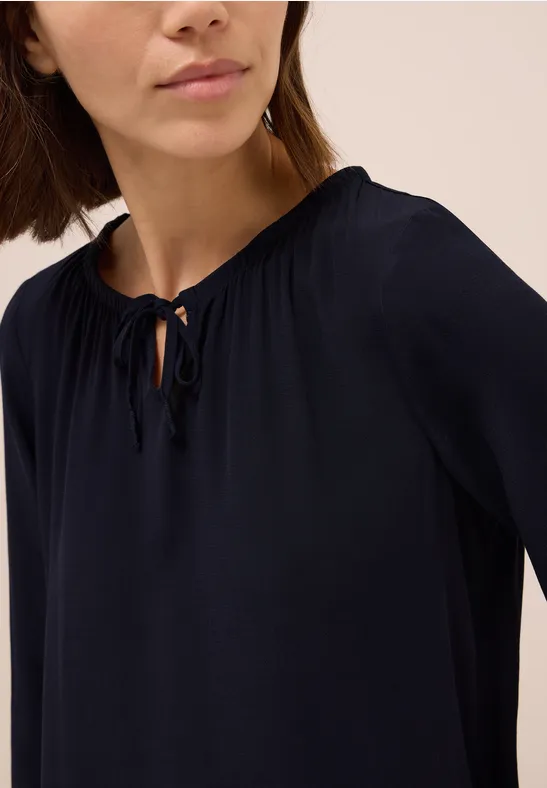 Crepe blouse urban dark blue