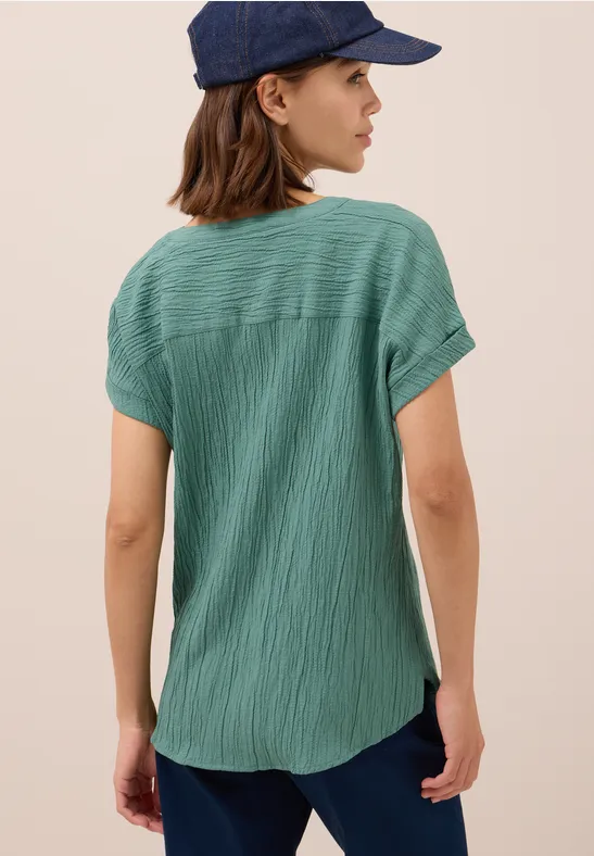 Blusenshirt mit Struktur jewel green