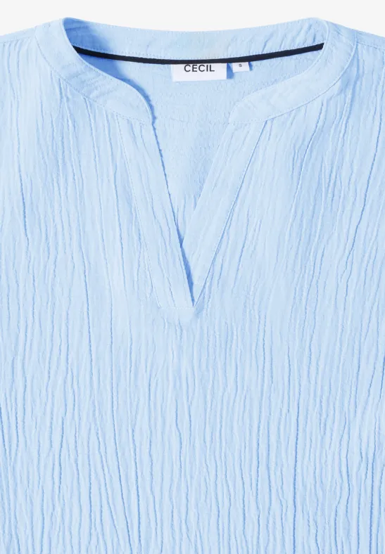 Blusenshirt mit Struktur light sky blue
