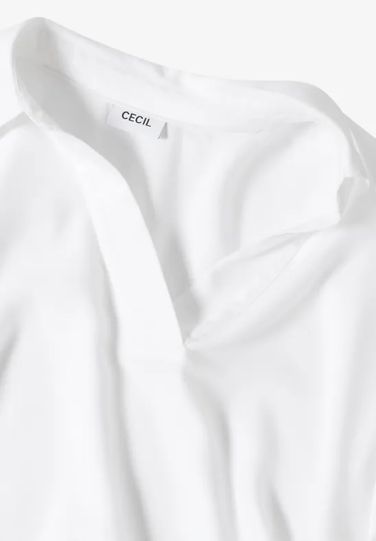Blouse in effen kleur White