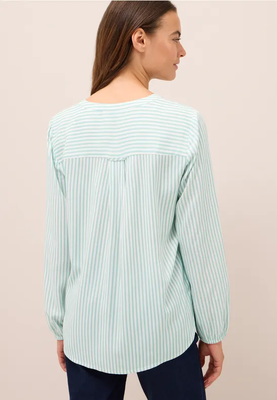Gestreepte tuniek jewel green