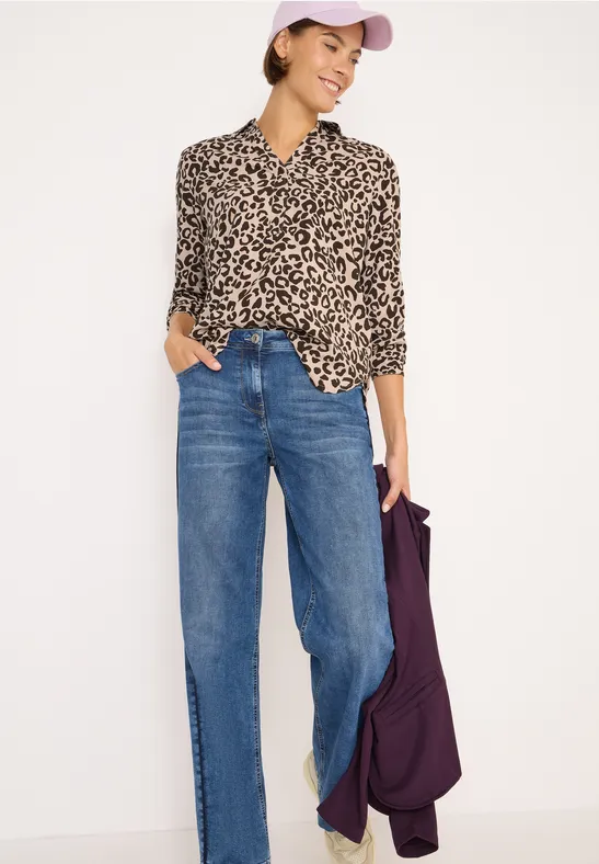 Gedessineerde blouse null