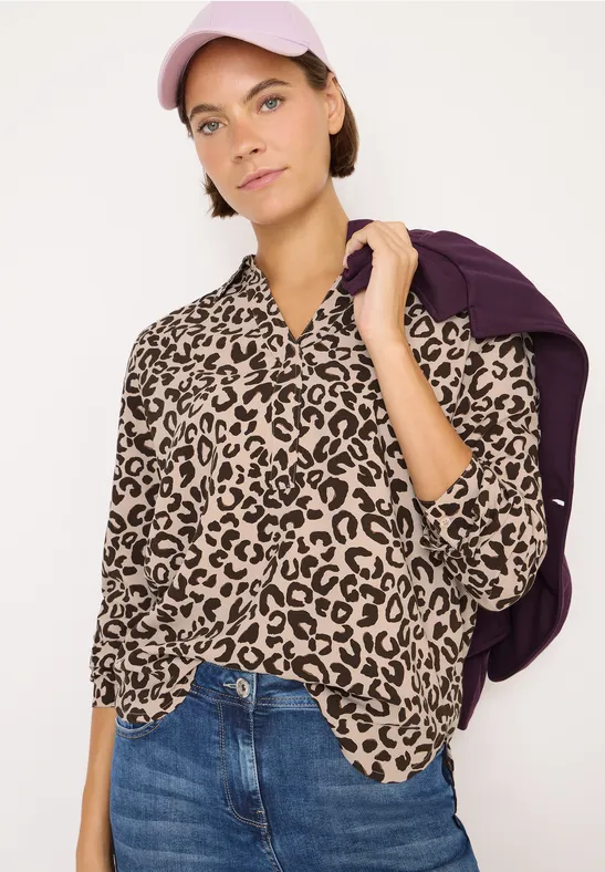 Gedessineerde blouse null