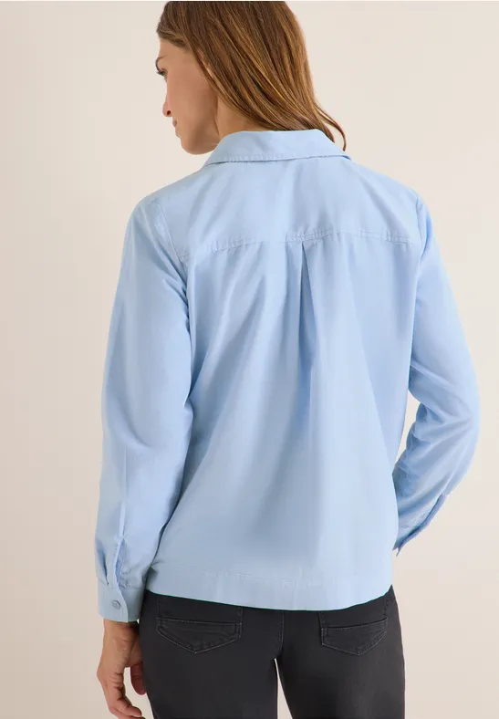 Cord Hemdbluse light sky blue