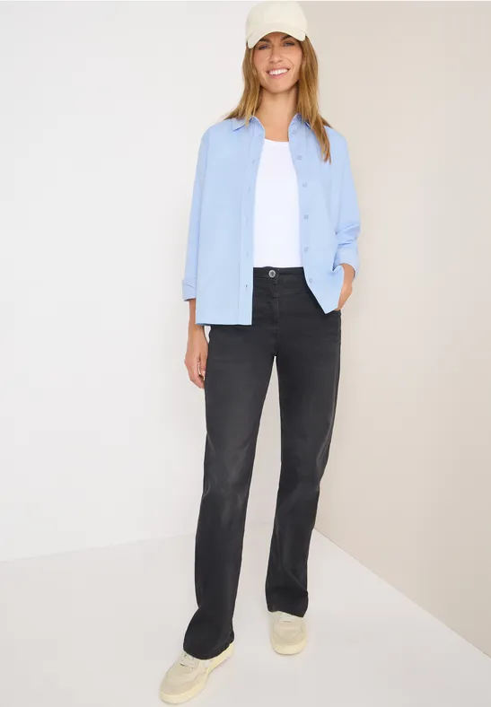 Cord Hemdbluse light sky blue