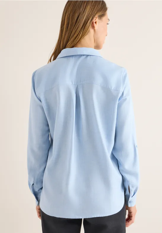 Melange Bluse light sky blue melange