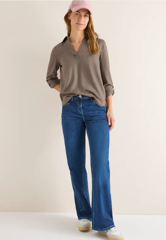 Melange Bluse cocoa taupe melange