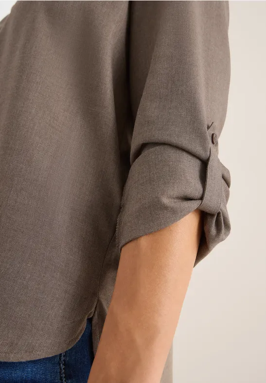 Melange Bluse cocoa taupe melange