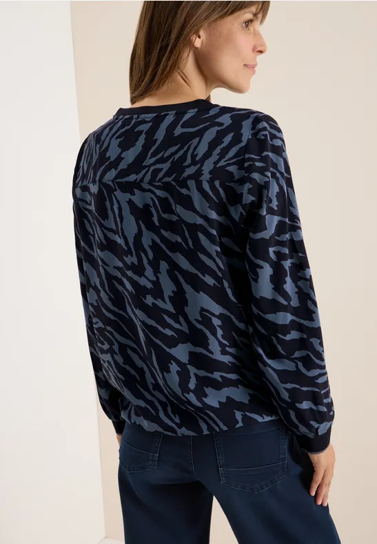 Bluse mit Tunnelzug urban dark blue