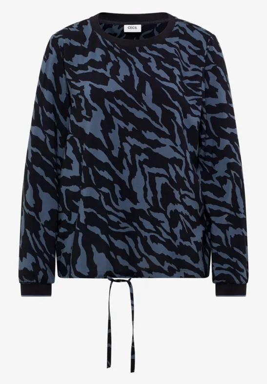 Bluse mit Tunnelzug urban dark blue