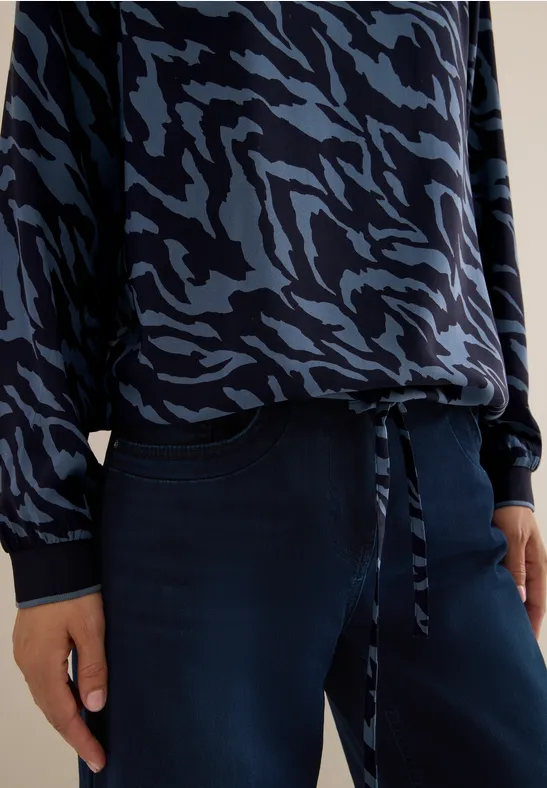 Bluse mit Tunnelzug urban dark blue