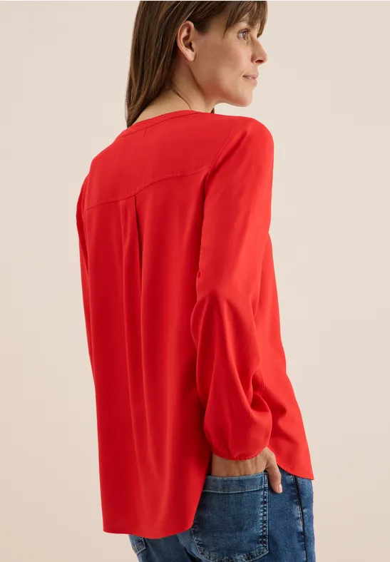 Tunique en couleur unie fiery red