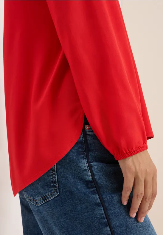 Tunique en couleur unie fiery red