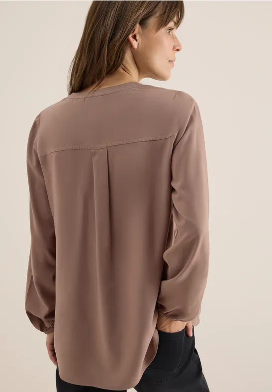 Tunika in Unifarbe cocoa taupe