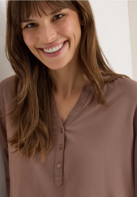 Tunika in Unifarbe cocoa taupe