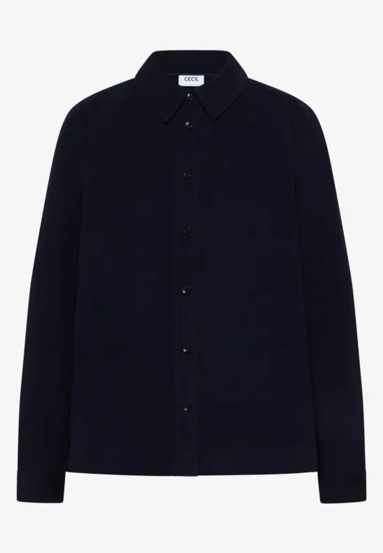Chemise en velours côtelé urban dark blue