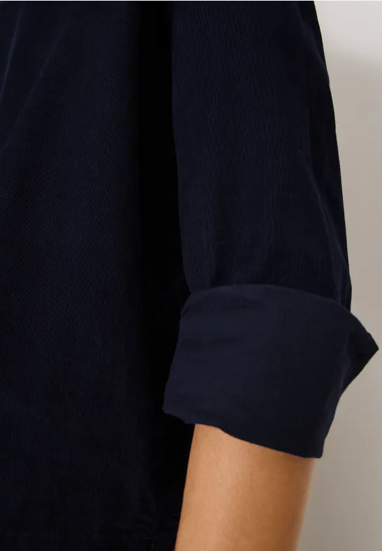 Chemise en velours côtelé urban dark blue