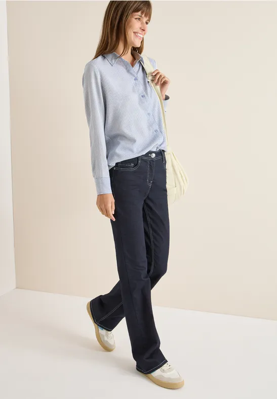 Gestreifte Longblouse blouse blue