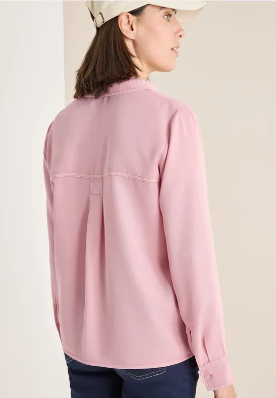 Colored Lyocell Hemdbluse blossom corduroy