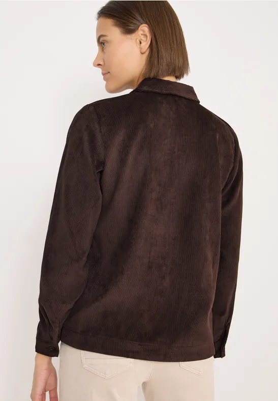 Softe Cordbluse tartufo brown