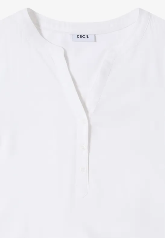 Bluse in Unifarbe White