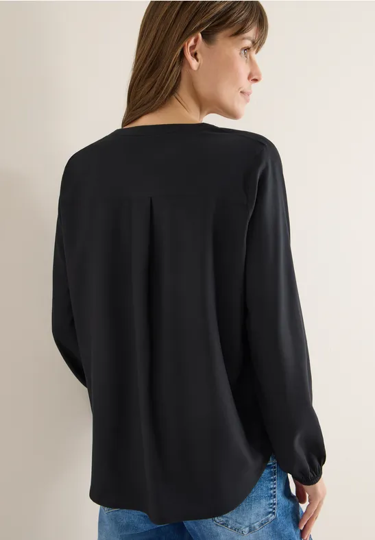 Bluse in Unifarbe Black