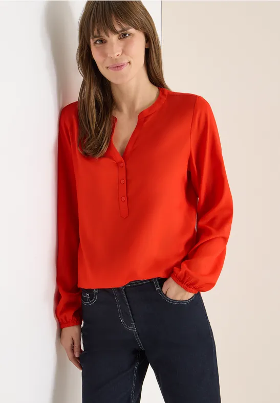 Bluse in Unifarbe pumkin orange