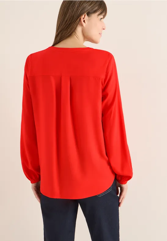 Bluse in Unifarbe pumkin orange