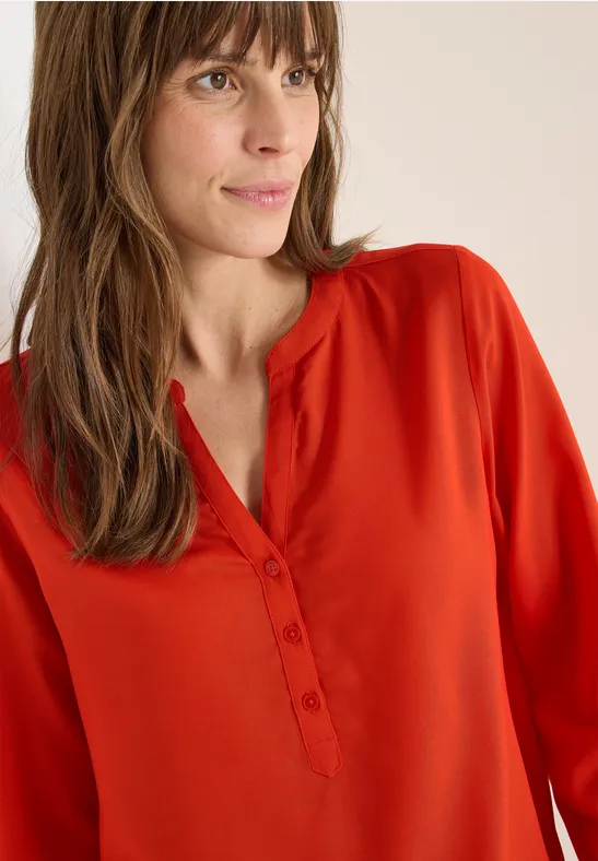 Bluse in Unifarbe pumkin orange