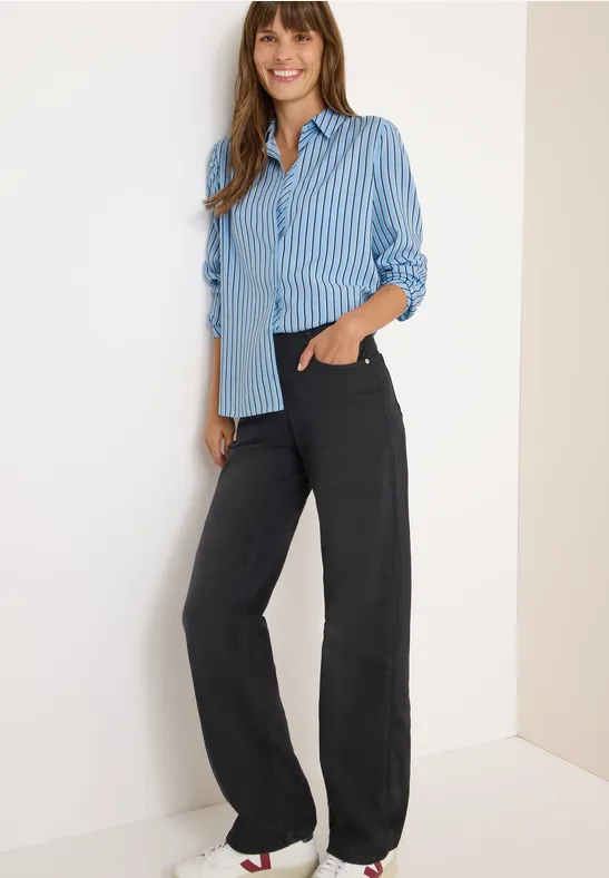Gestreifte Hemdbluse blouse blue
