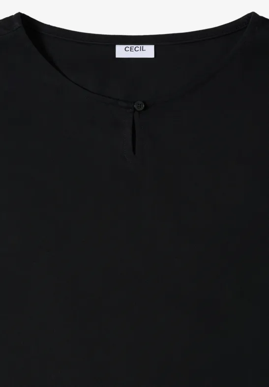 Bluse in Unifarbe Black
