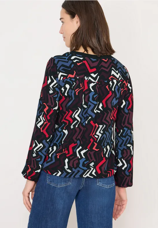 Blouse imprimée avec paillettes null