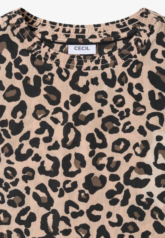 Leo Langarmbluse urban taupe