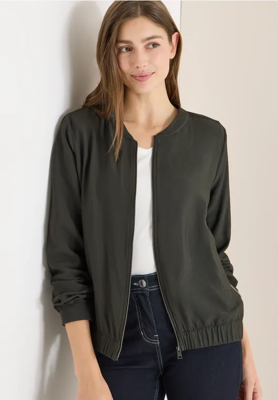 Blouson in Unifarbe raw khaki