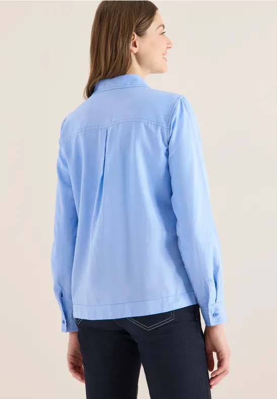 Piqué overhemd blouse null