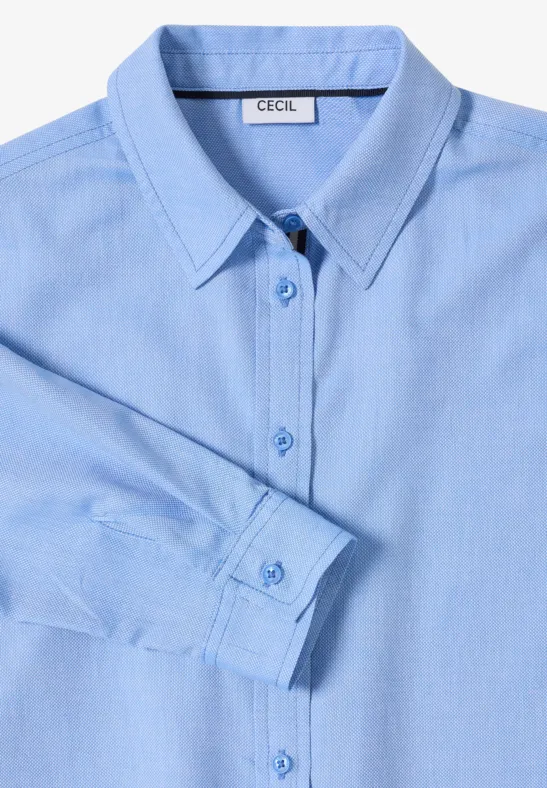 Piqué overhemd blouse null