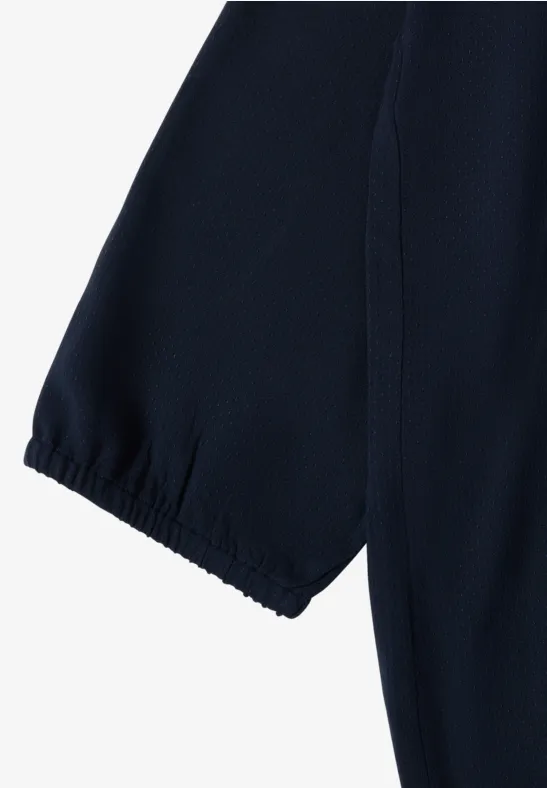 3/4-mouwen blouse met gespleten hals universal blue