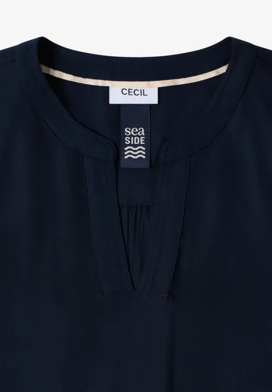 Blouse in effen kleur universal blue