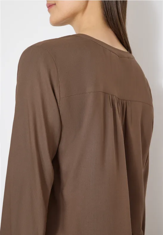 Blouse en couleur unie urban taupe